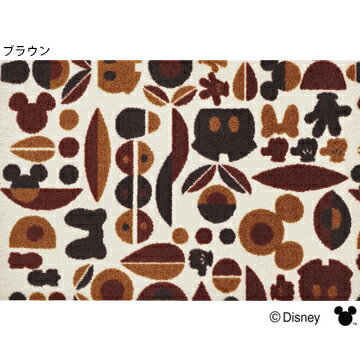 クリーンテックス 玄関マット Disney Mat Collectionミッキー&ミニーモチーフブラウン/グレー50cm×75cm厚み 6mm滑り止め 屋内外兼用 洗濯OK