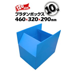 プラダンボックス A式 ミカン箱仕様120サイズ460mm×320mm×高さ290mm10箱通い箱として ダンボール箱の代わりに 軽量 プラスチック段ボール素材