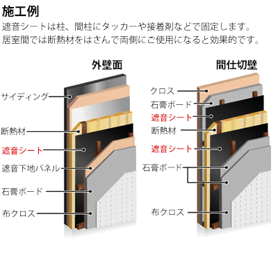 TAIHO 遮音シート 住宅用壁下地材 TS-2010本厚み2.0mm940mm×5m防音建材 防音 壁 防音シート