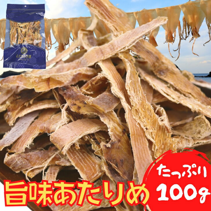 あたりめ 100g 素焼き 無添加 徳用 するめ スルメ イカ 酒の肴 おつまみ 珍味 乾物 業務用 チャック付 家飲み