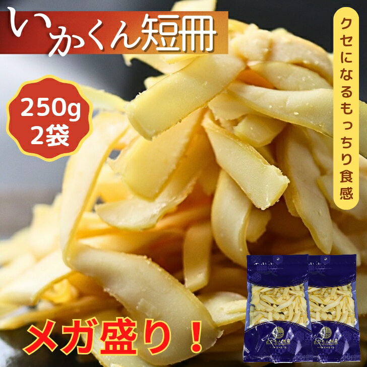 いかくん 短冊 500g 【 お得 な 250g × 2袋 セット 】 大容量 送料無料 イカくんせい 酒のつまみ イカ燻製 いか燻製 珍味 イカおつまみ いかくんせい くんいか