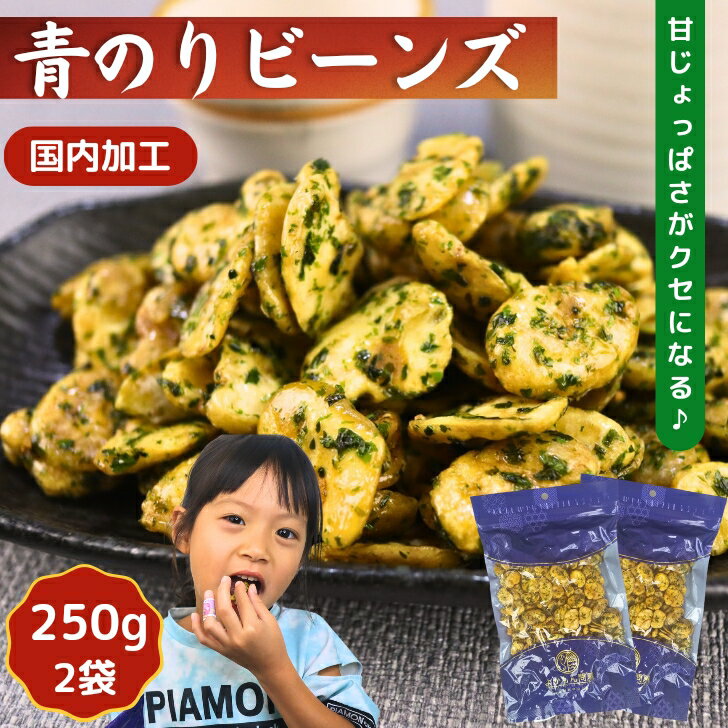 青のりビーンズ 500g  豆菓子 フライビ－ンズ そら豆 花豆 いかり豆 おつまみ おやつ 国内加工 青さ フライビンズ 送料無料