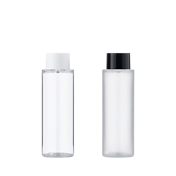 プラスチックボトル 中栓付スクリューキャップ(二重キャップ) CL 100ml HB 100個セット YOKIプラザ_キャップ2色展開