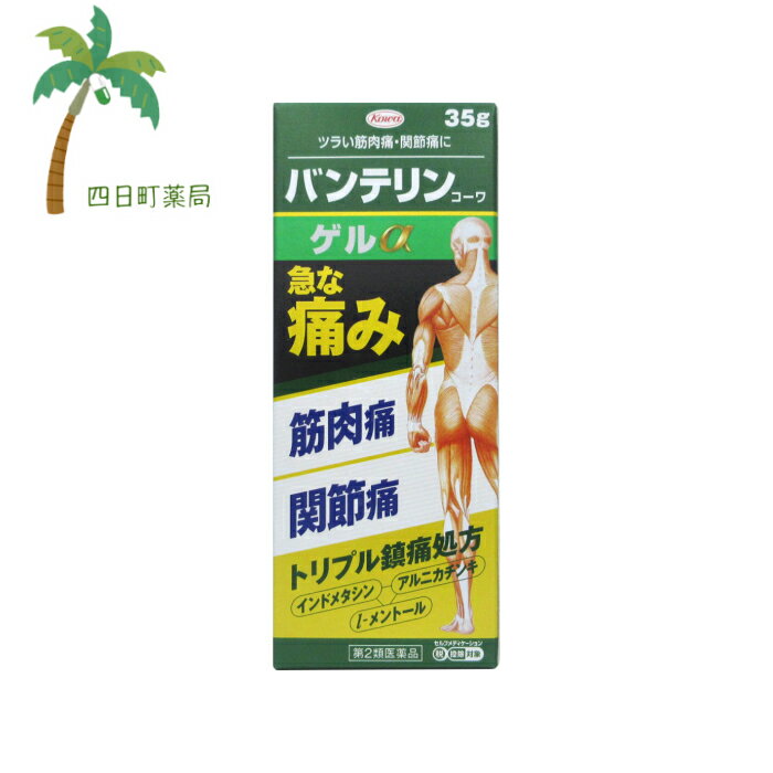 【第2類医薬品】バンテリンコーワ ゲルα 35g 【宅急便コンパクト】【送料無料】JAN:4987067289202