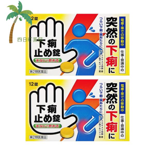 【第2類医薬品】下痢止め錠「クニヒロ」 12錠 [2個セット] M:4987343100511