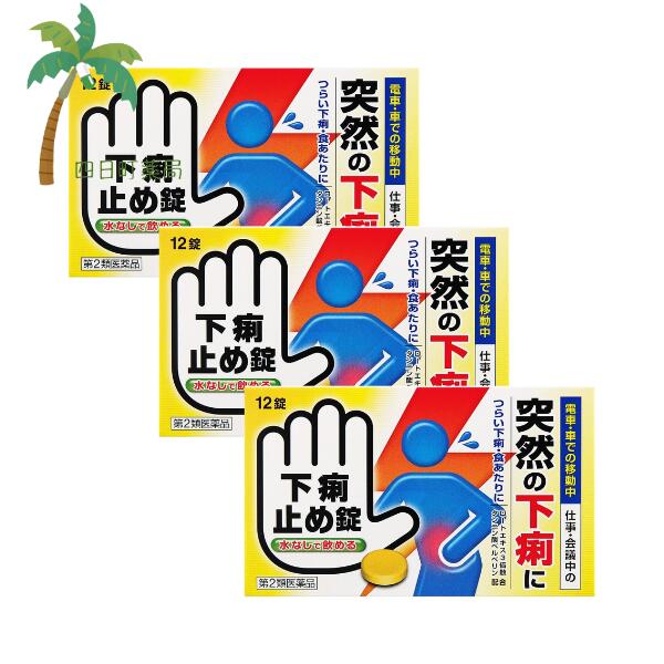 【第2類医薬品】下痢止め錠「クニヒロ」 12錠 [3個セット] M:4987343100511