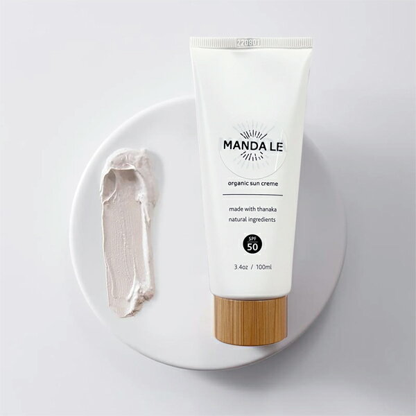 MANDA LE Organic Sun Creme 日焼け止め オーガニック SPF 50 サンクリーム 94g (100 ml)