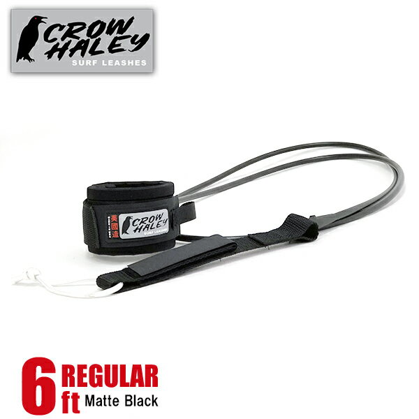 CROW HALEY ϡ졼 ꡼女 6feet REGULAR LEASH Matte Black Ĥä֥å 硼ȥܡ MADE IN USA