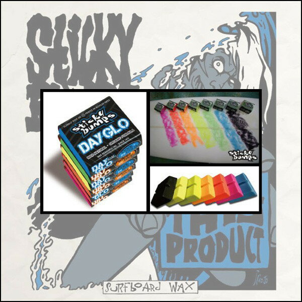 【10%OFF】STICKY BUMPS WAX スティッキーバンプス ワックス COLOR WAX DAYGLO/デイグロ