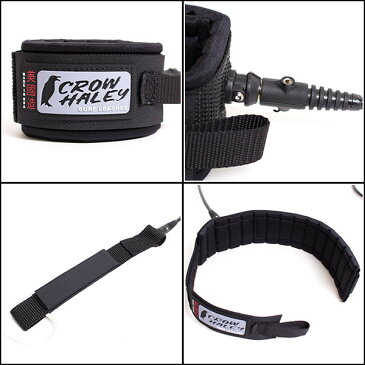 CROW HALEY クロウハーレー Surf Leash リーシュコード 10feet REGULAR レギュラー ロングボード 足首 MADE IN USA