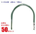 【送料無料】 トンネル支柱 8mm×120cm 50本セット 【まとめ買い】 鋼管竹 鋼管支柱 アーチ支柱 園芸 支柱 農業用 農業資材 花 野菜 畑 庭 ガー...