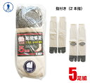 靴下 5足組 指付き 綿 軍足 メンズ 24.0ー26.0cm 男性 紳士 作業用 つま先 カカト 補強糸 足袋ソックス 2本指 ワーキング ソックス ワークソックス TS-003(4)