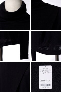 アンドゥムルメステール (ann demeulemeester) タートルネックカットソー リヨセルウール ブラック 212135202100013 2015AW レディース秋冬新作 3,980円以上購入で送料無料 【正規取扱】