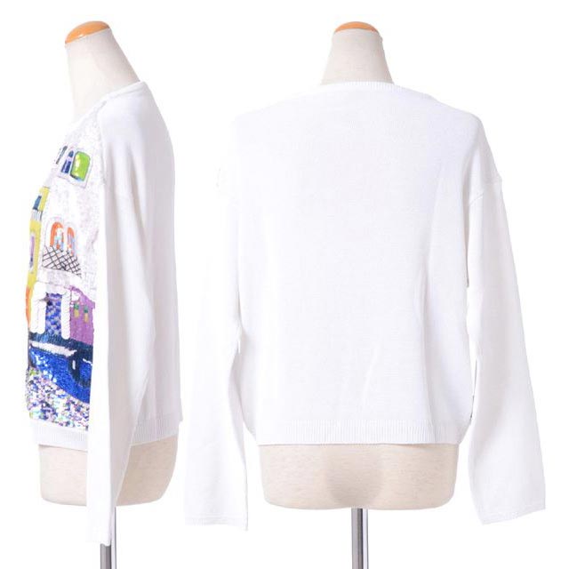 アントニオマラス (ANTONIO MARRAS) カラフルスパンセーター レーヨンストレッチ 刺繍ホワイト1i5800unica 2016SS レディース春夏新作 正規取扱 アントニオマラス (ANTONIO MARRAS) カラフルスパンセーター レーヨンストレッチ 刺繍ホワイト1i5800unica 2016SS レディース春夏新作 正規取扱