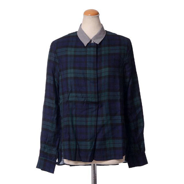 Rakuten - ゴールデングース (Golden Goose) ギンガム襟シャツブラウス テンセル チェック柄 g24d023a4 レディース春夏 3,980円以上購入で送料無料 【正規取扱】