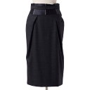メゾン マルジェラ (Maison Margiela) タイトスカート ウールジャージー ダークグレー131050127855f 2016AW レディース秋冬新...