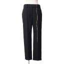 ハイダーアッカーマン (Haider Ackermann) ライン入りストレートパンツ 羊毛 ブラック52071002099 2017AW レディース秋冬新作 ...