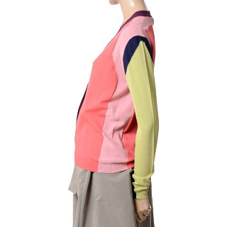 マルニ(Marni)Vネックカーディガンコットンピンク
