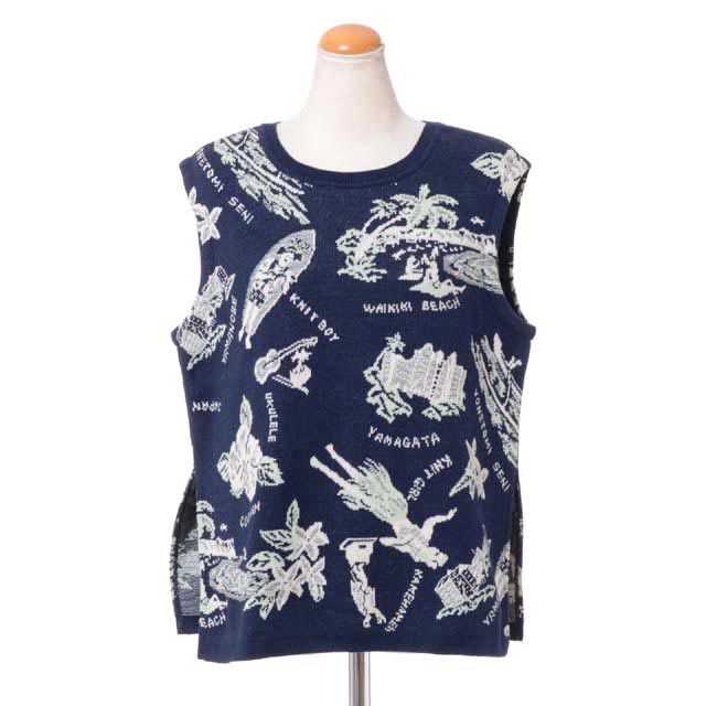 コーヘン (Coohem) ロゴ入りノースリセーター コットン ネイビー1019202863 2019SS レディース春夏新作 送料無料 正規取扱