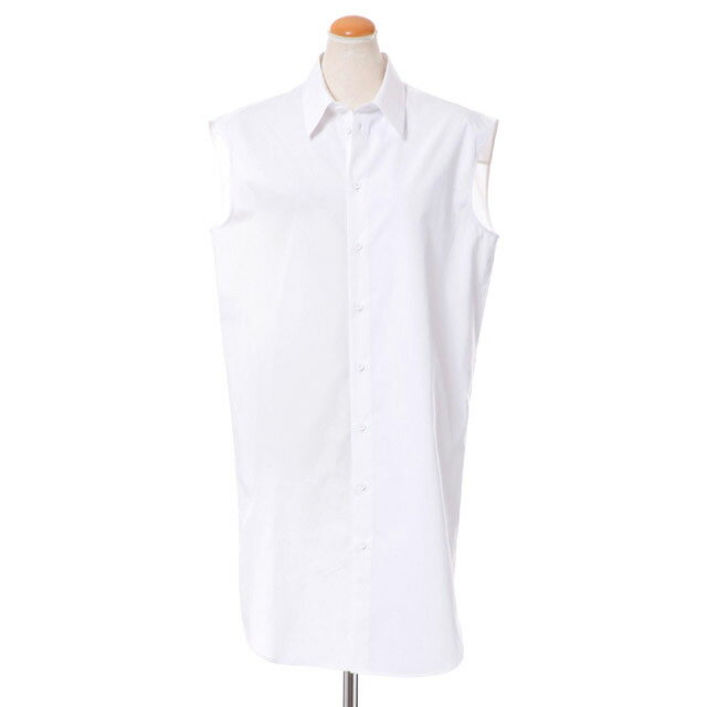 メゾン マルジェラ (Maison Margiela) ノースリロングシャツ コットンなど ホワイトシルバーs51dl0288100 2019SS レディース春...