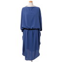 エムエムシックス メゾンマルジェラ (MM6 MAISON MARGIELA) ベルト付きサークルドレス ジャージー ペトロールs52ct0402505 201...