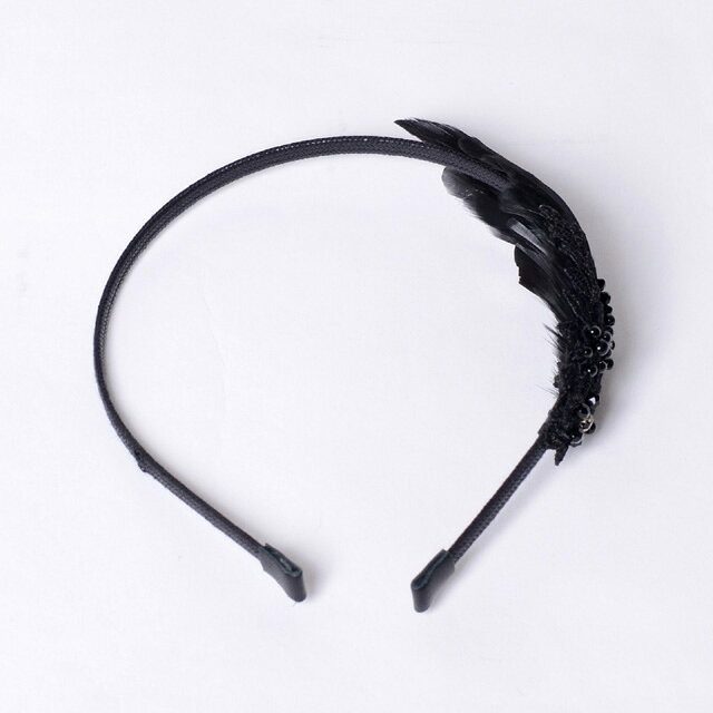 ジョアンナブライトバート (Johanna BraitBart) ビジュー羽根つきカチューシャ ミックス ブラックheadband2 2019AW レディース秋冬新作 送料無料 正規取扱