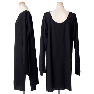 アンドゥムルメステール (ann demeulemeester) ロングスリーブドレス ウールストレッチ ブラック 2121544207013 黒,ミニマム 3,980円以上購入で送料無料 【正規取扱】