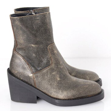 アンドゥムルメステール (ann demeulemeester) ワークブーツ 牛革 メタリック 2123942079013 ミドル,カーフレザー, 3,980円以上購入で送料無料 【正規取扱】