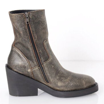 アンドゥムルメステール (ann demeulemeester) ワークブーツ 牛革 メタリック 2123942079013 ミドル,カーフレザー, 3,980円以上購入で送料無料 【正規取扱】