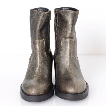 アンドゥムルメステール (ann demeulemeester) ワークブーツ 牛革 メタリック 2123942079013 ミドル,カーフレザー, 3,980円以上購入で送料無料 【正規取扱】