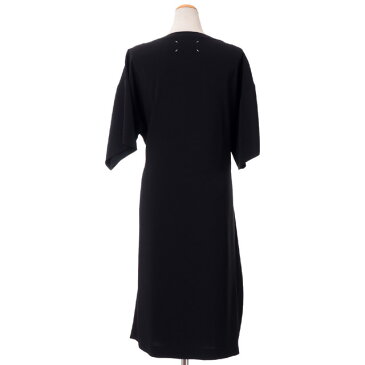 メゾン マルジェラ (Maison Margiela) フロントパネルドレスワンピース ジャージー ブラックs51cu0154900 2020SS レディース春夏新作 送料無料 正規取扱