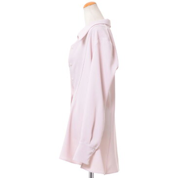 メゾン マルジェラ (Maison Margiela) レース付ブラウス ストレッチジャージー ピンクベージュs51dl0262212 2020SS レディース春夏新作 送料無料 正規取扱