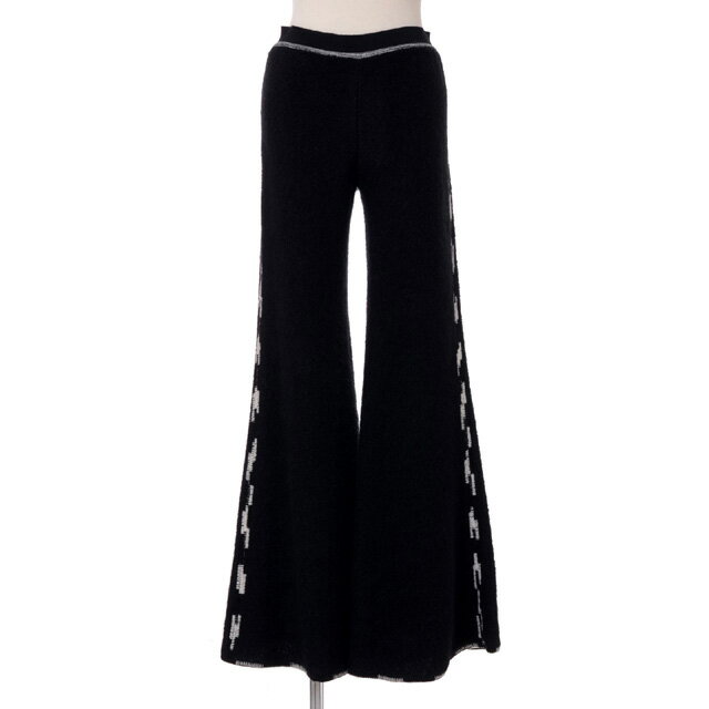 ミッソーニ (Missoni) 圧縮ニットパンツ 羊毛ミックス ブラック5297367100115 2021SS レディース春夏新作 送料無料 正規取扱