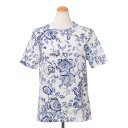 アーデム (ERDEM) 半袖カットソー コットンジャージー ネイビークリームps215817tftsnavy 2021SS レディース春夏新作 送料無料 正規...