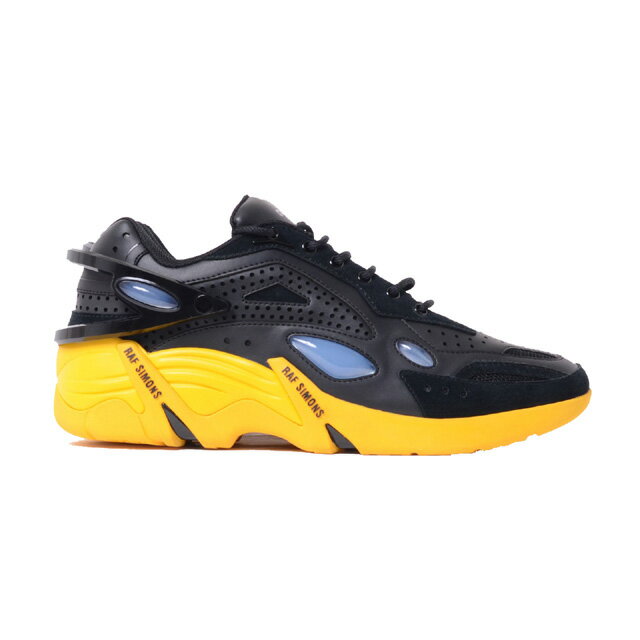 ラフシモンズ RAF SIMONS ランナー RUNNER Cylon-21 ブラックイエローhr740003l970% PU +20% COW LTH + 10% POLYESTER 2021SS メンズ春夏新作 送料無料 正規取扱