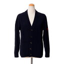 プリングル (PRINGLE OF SCOTLAND) 刺繍入りVネックカーディガン ウール混合 ネイビーutj0032200 2021AW レディース秋冬新作...