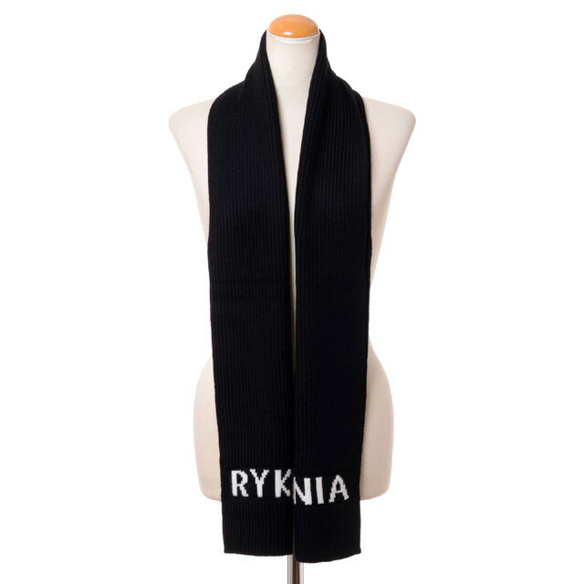 ソニアリキエル (SONIA RYKIEL) ロゴインターシャマフラー メリノウール ブラック121hp086id001 2021AW レディース秋冬新作 送料無料 正規取扱のサムネイル
