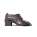 メゾン マルジェラ (Maison Margiela) レースアップタビシューズ エンボスレザー チョコレートブラウン58wq0121p4486t2347MM ...