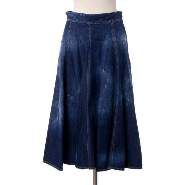 ディースクエアード (Dsquared2) パネルスカート コットンストレッチ デニムs75ma0805s30341470 2022SS レディース春夏新作 送...