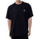 ラフシモンズ (RAF SIMONS) フレッドペリー FRED PERRY オーバーサイズドショルダーディティールTシャツ コットン ブラックsm1950102 2021AW メンズ秋冬新作 送料無料 正規取扱