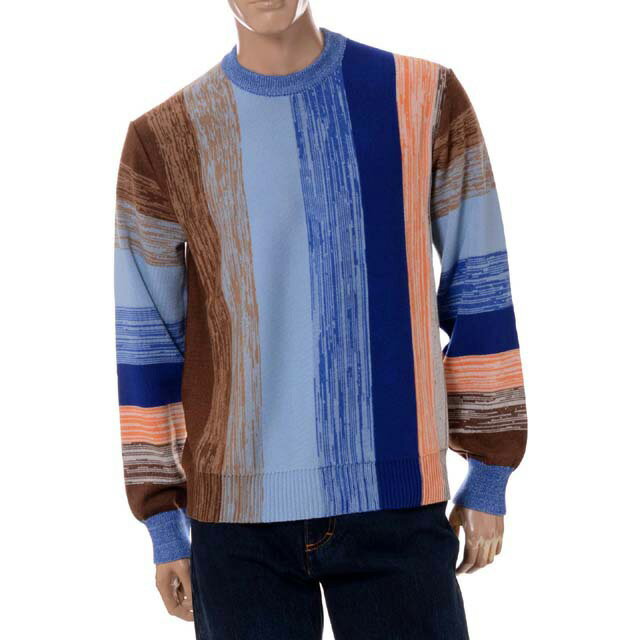 ミッソーニ (Missoni) セーター 羊毛 ブルーミックス52276330001509 2022AW メンズ秋冬新作 送料無料 正規取扱