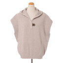 ブルネロクチネリ (Brunello Cucinelli) プレシャスボタンタブ付きイングリッシュリブ ニットパーカー カシミヤ ベージュm12775609c9...