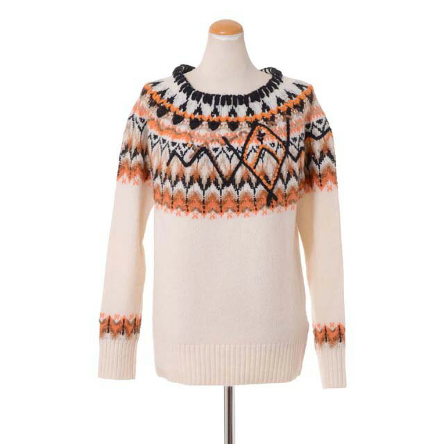エルマノシェルビーノ (ermanno scervino) ノルディックセーター ウールなど ホワイトミックスee981311590 2022AW レディース秋冬新作 送料無料 正規取扱のサムネイル
