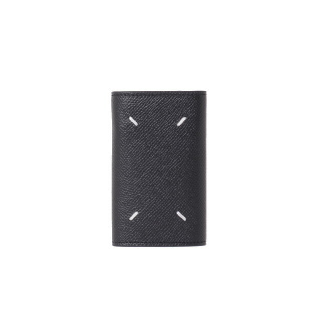 メゾン マルジェラ (Maison Margiela) 4ステッチ キーケース グレインカーフレザー ブラックs23s55ua0026t8013 2023SS レディース春夏新作 送料無料 正規取扱
