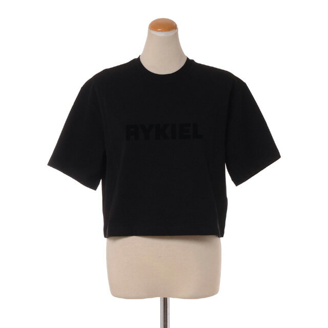 ソニアリキエル (SONIA RYKIEL) ショートロゴT コットン ブラック8191441308 2024SS レディース春夏新作 送料無料 正規取扱のサムネイル
