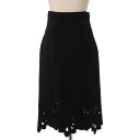 エルマノシェルビーノ (ermanno scervino) タイト刺繍スカート レーヨンストレッチ ブラックet982712608 2024SS レディース春夏...