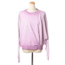 イザベルマラン (ISABEL MARANT) ショートワイドトレーナー コットンジャージー ぼかし薄パープル824340982 2024AW レディース秋冬新...