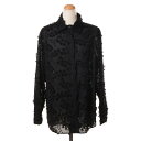 クリスティーナティ (Kristina Ti) 長袖3D刺繍ロング丈ブラウス コットン ブラックkca0582ti0266nr8 2024AW レディース秋冬新作 送料無料 正規取扱