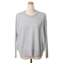 クリスティーナティ (Kristina Ti) ラウンドネックセーター カシミア ライトブルーkma0344cm0157gr1 2024AW レディース秋冬新作...