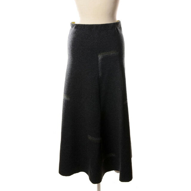 インポートブランド (import brand) CIVIDINI チヴィディーニ フレアーロングスカート ウール グレー7332560006 2024AW レ...